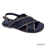 Women's Woven Leather Slingback Sandals – Pons Quintana 2611965
