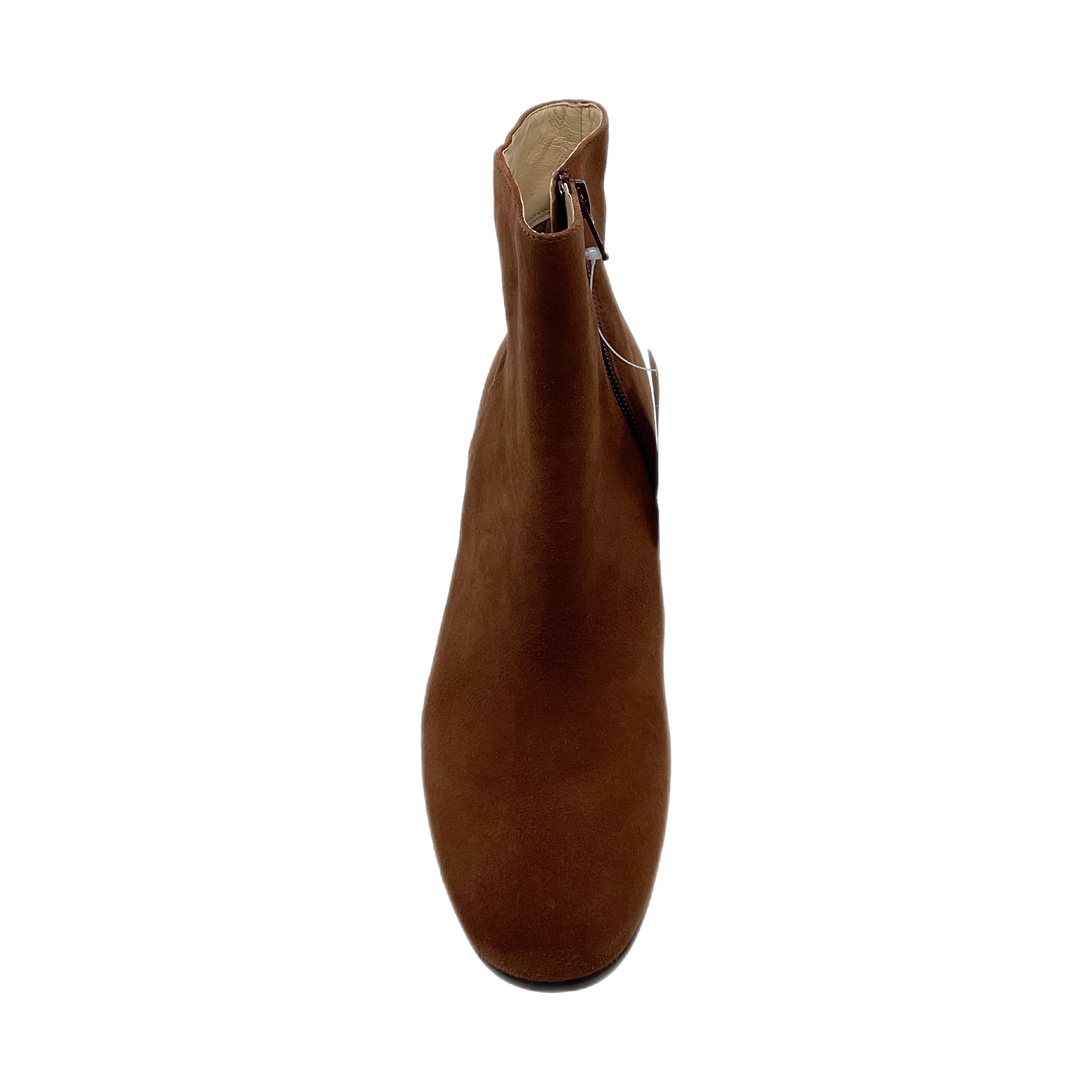 Women's Brown Suede Block Heel Ankle Boots – Högl 134102 – Scarpers Shoes